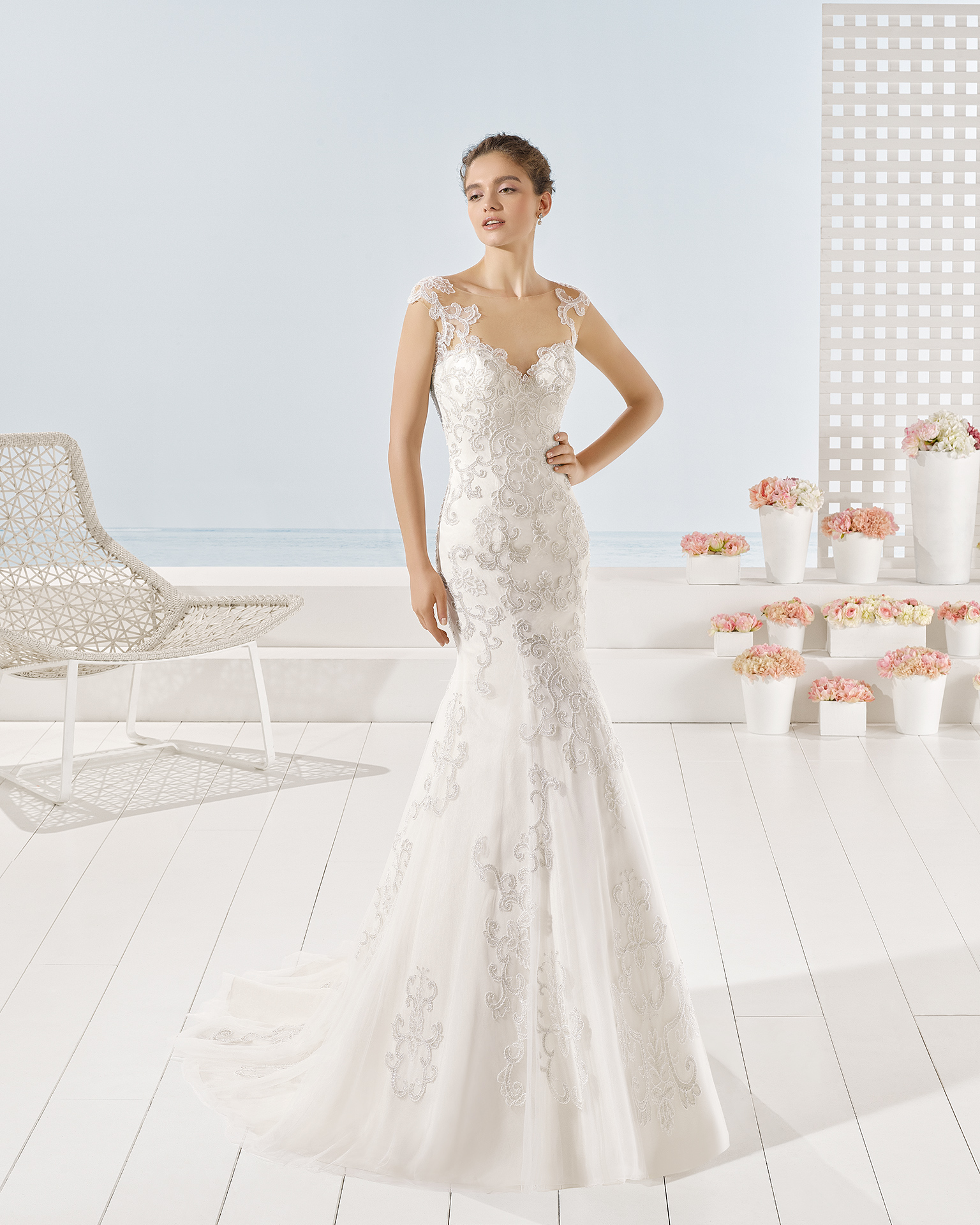 Yang Vestido de Luna Novias 2017